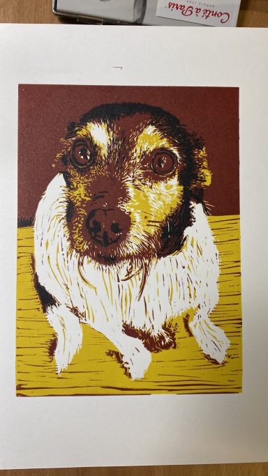 Linosnede hondje